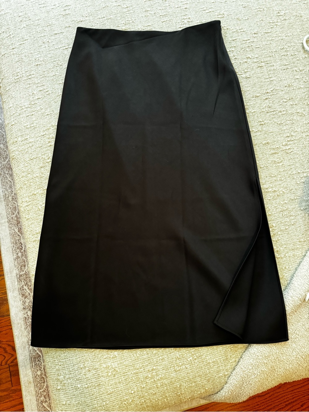 H&M Black Midi Skirt with Side Slit